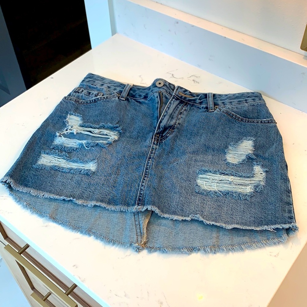 Jean Mini skirt.